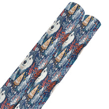 Load image into Gallery viewer, Enchanted Forest Husky Christmas Gift Wrapping Paper - 2 Rolls-Christmas Ornament-Christmas,Siberian Husky,Wrapping Paper-2