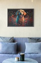 Load image into Gallery viewer, Enchanted Garden Golden Retriever Wall Art Poster-Art-Dog Art, Golden Retriever, Home Decor, Poster-5