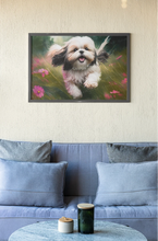 Load image into Gallery viewer, Enchanted Garden Shih Tzu Wall Art Poster-Art-Dog Art, Home Decor, Poster, Shih Tzu-6