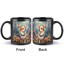 Load image into Gallery viewer, Enchanted Garden Stroll Corgi Coffee Mug-2