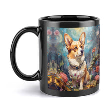 Load image into Gallery viewer, Enchanted Garden Stroll Corgi Coffee Mug-6