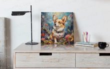 Load image into Gallery viewer, Enchanted Garden Stroll Corgi Framed Wall Art Poster-Art-Corgi, Dog Art, Home Decor, Poster-2