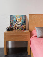 Load image into Gallery viewer, Enchanted Garden Stroll Corgi Framed Wall Art Poster-Art-Corgi, Dog Art, Home Decor, Poster-3