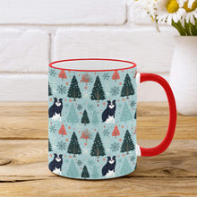 Load image into Gallery viewer, Enchanted Woods Border Collie Christmas Coffee Mug-2