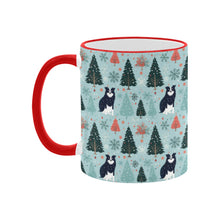 Load image into Gallery viewer, Enchanted Woods Border Collie Christmas Coffee Mug-3