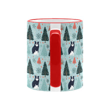 Load image into Gallery viewer, Enchanted Woods Border Collie Christmas Coffee Mug-6