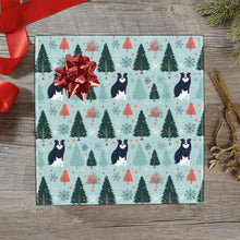 Load image into Gallery viewer, Enchanted Woods Border Collie Christmas Gift Wrapping Paper - 2 Rolls-Christmas Ornament-Border Collie,Christmas,Wrapping Paper-1