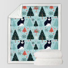 Load image into Gallery viewer, Enchanted Woods Border Collie Soft Warm Christmas Blanket-Blanket-Blankets, Border Collie, Christmas, Dog Dad Gifts, Dog Mom Gifts, Home Decor-10