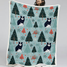 Load image into Gallery viewer, Enchanted Woods Border Collie Soft Warm Christmas Blanket-Blanket-Blankets, Border Collie, Christmas, Dog Dad Gifts, Dog Mom Gifts, Home Decor-11