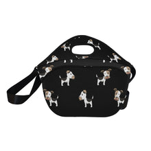 Load image into Gallery viewer, Energetic Winking Fox Terrier Neoprene Lunch Bag-Accessories-Accessories,Bags,Lunch Bags,Wire Fox Terrier-9