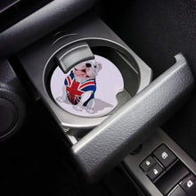 Load image into Gallery viewer, English Bulldog Love Ceramic Car Coasters-Car Accessories-Car Accessories, Coaster, Dogs, English Bulldog, Home Decor-5