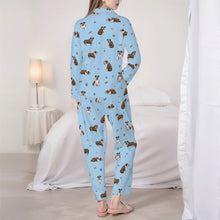 Load image into Gallery viewer, English Bulldog Pajamas for Women - XL Available - Yes I Love Brindle and White English Bulldog-Pajamas-Apparel,Dog Mom Gifts,English Bulldog,Pajamas-6