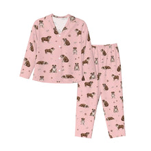 Load image into Gallery viewer, English Bulldog Pajamas for Women - XL Available - Yes I Love Brindle and White English Bulldog-Pajamas-Apparel,Dog Mom Gifts,English Bulldog,Pajamas-9