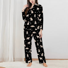 Load image into Gallery viewer, English Bulldog Pajamas for Women - XL Available - Yes I Love Fawn and White English Bulldog-Pajamas-Apparel,Dog Mom Gifts,German Shepherd,Pajamas-Black-XS-1