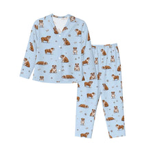 Load image into Gallery viewer, English Bulldog Pajamas for Women - XL Available - Yes I Love Red and White English Bulldog-Pajamas-Apparel,Dog Mom Gifts,English Bulldog,Pajamas-7