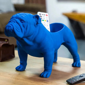English Bulldog Resin Storage Ornament - Large - Multifunctional Home Organizer-Home Decor-English Bulldog, Home Decor, Statue-Blue-4