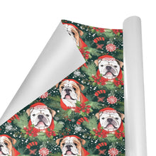 Load image into Gallery viewer, English Bulldog Santa&#39;s Helper Christmas Gift Wrapping Paper - 2 Rolls-Christmas Ornament-Christmas,English Bulldog,Wrapping Paper-4