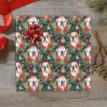 Load image into Gallery viewer, English Bulldog Santa&#39;s Helper Christmas Gift Wrapping Paper - 2 Rolls-Christmas Ornament-Christmas,English Bulldog,Wrapping Paper-1