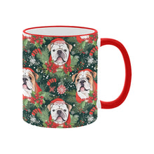 Load image into Gallery viewer, English Bulldog Santa's Helper Christmas Mug-2
