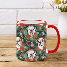 Load image into Gallery viewer, English Bulldog Santa's Helper Christmas Mug-4