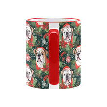 Load image into Gallery viewer, English Bulldog Santa's Helper Christmas Mug-6