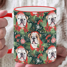 Load image into Gallery viewer, English Bulldog Santa's Helper Christmas Mug-White7-ONE SIZE-1