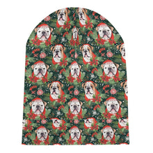 Load image into Gallery viewer, English Bulldog Santa&#39;s Helper Warm Christmas Beanie-Accessories-Accessories, Christmas, Dog Mom Gifts, English Bulldog, Hats-ONE SIZE-7