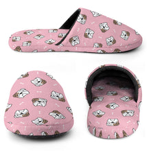 Load image into Gallery viewer, English Bulldog Slippers for Women - Adorable Bulldog Charm - Flannel-Accessories,Dog Mom Gifts,English Bulldog,Slippers-15