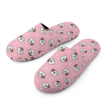 Load image into Gallery viewer, English Bulldog Slippers for Women - Adorable Bulldog Charm - Flannel-Accessories,Dog Mom Gifts,English Bulldog,Slippers-14