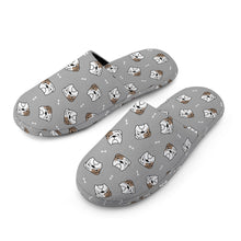 Load image into Gallery viewer, English Bulldog Slippers for Women - Adorable Bulldog Charm - Flannel-Accessories,Dog Mom Gifts,English Bulldog,Slippers-19