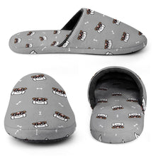 Load image into Gallery viewer, English Bulldog Slippers for Women - Coolest English Bulldog Love - Flannel-28