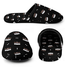 Load image into Gallery viewer, English Bulldog Slippers for Women - Coolest English Bulldog Love - Flannel-32