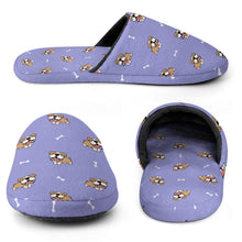 Load image into Gallery viewer, English Bulldog Slippers for Women - Happy Happy English Bulldog Love - Flannel-22