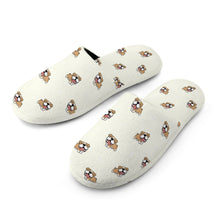 Load image into Gallery viewer, English Bulldog Slippers for Women - Happy Happy English Bulldog Love - Flannel-4