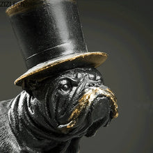 Load image into Gallery viewer, English Bulldog Statue - Dapper Hat Charmer-6