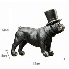 Load image into Gallery viewer, English Bulldog Statue - Dapper Hat Charmer-French Bulldog-1