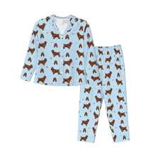 Load image into Gallery viewer, English Cocker Spaniel Pajamas for Women - XL Available - I Love Chocolate / Liver Cocker Spaniels-Pajamas-Apparel,Cocker Spaniel,Dog Mom Gifts,Pajamas-7
