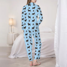 Load image into Gallery viewer, English Cocker Spaniel Pajamas for Women - XL Available - Yes I Love Black and Tan Cocker Spaniels-Pajamas-Apparel,Cocker Spaniel,Dog Mom Gifts,Pajamas-5