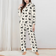 Load image into Gallery viewer, English Cocker Spaniel Pajamas for Women - XL Available - Yes I Love Black Cocker Spaniels-Pajamas-Apparel,Cocker Spaniel,Dog Mom Gifts,Pajamas-White-XS-3