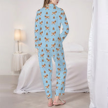 Load image into Gallery viewer, English Cocker Spaniel Pajamas for Women - XL Available - Yes I Love Orange Roan Cocker Spaniels-Pajamas-Apparel,Cocker Spaniel,Dog Mom Gifts,Pajamas-4