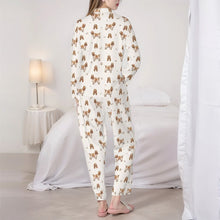 Load image into Gallery viewer, English Cocker Spaniel Pajamas for Women - XL Available - Yes I Love Orange Roan Cocker Spaniels-Pajamas-Apparel,Cocker Spaniel,Dog Mom Gifts,Pajamas-5