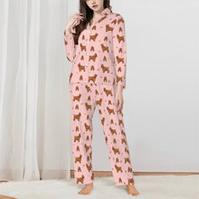 Load image into Gallery viewer, English Cocker Spaniel Pajamas for Women - XL Available - Yes I Love Red Cocker Spaniels-Pajamas-Apparel,Cocker Spaniel,Dog Mom Gifts,Pajamas-Pink-XS-3