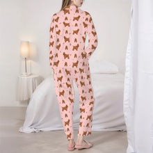 Load image into Gallery viewer, English Cocker Spaniel Pajamas for Women - XL Available - Yes I Love Red Cocker Spaniels-Pajamas-Apparel,Cocker Spaniel,Dog Mom Gifts,Pajamas-4