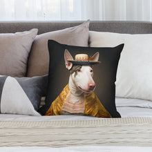 Load image into Gallery viewer, English Elegance Bull Terrier Plush Pillow Case-Bull Terrier, Dog Dad Gifts, Dog Mom Gifts, Home Decor, Pillows-3
