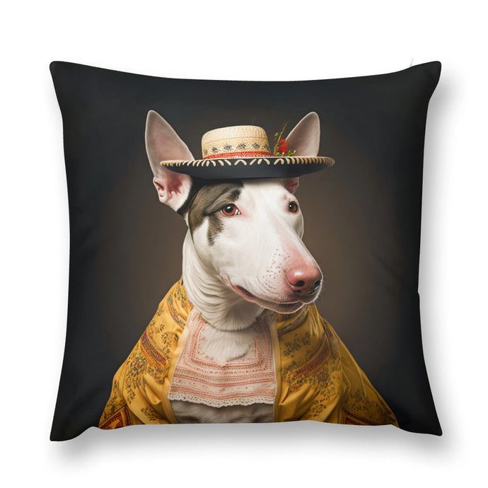English Elegance Bull Terrier Plush Pillow Case-Bull Terrier, Dog Dad Gifts, Dog Mom Gifts, Home Decor, Pillows-4