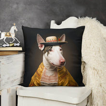 Load image into Gallery viewer, English Elegance Bull Terrier Plush Pillow Case-Bull Terrier, Dog Dad Gifts, Dog Mom Gifts, Home Decor, Pillows-5