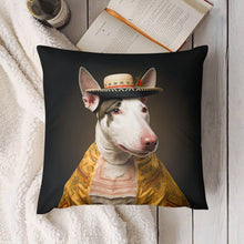 Load image into Gallery viewer, English Elegance Bull Terrier Plush Pillow Case-Bull Terrier, Dog Dad Gifts, Dog Mom Gifts, Home Decor, Pillows-7