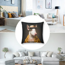 Load image into Gallery viewer, English Elegance Bull Terrier Plush Pillow Case-Bull Terrier, Dog Dad Gifts, Dog Mom Gifts, Home Decor, Pillows-8