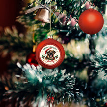 Load image into Gallery viewer, English Mastiff Ornament - Classic Red Round Shape - Santa's Favourite Design - Personalized with Photo and Name-Christmas Ornament-Christmas,Christmas Ornament,English Mastiff,Personalize Artwork-3