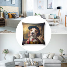 Load image into Gallery viewer, English Nobility Beagle Plush Pillow Case-Cushion Cover-Beagle, Dog Dad Gifts, Dog Mom Gifts, Home Decor, Pillows-2
